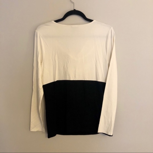 Talbots Cowl Neck Color Block Top - Picture 6 of 6